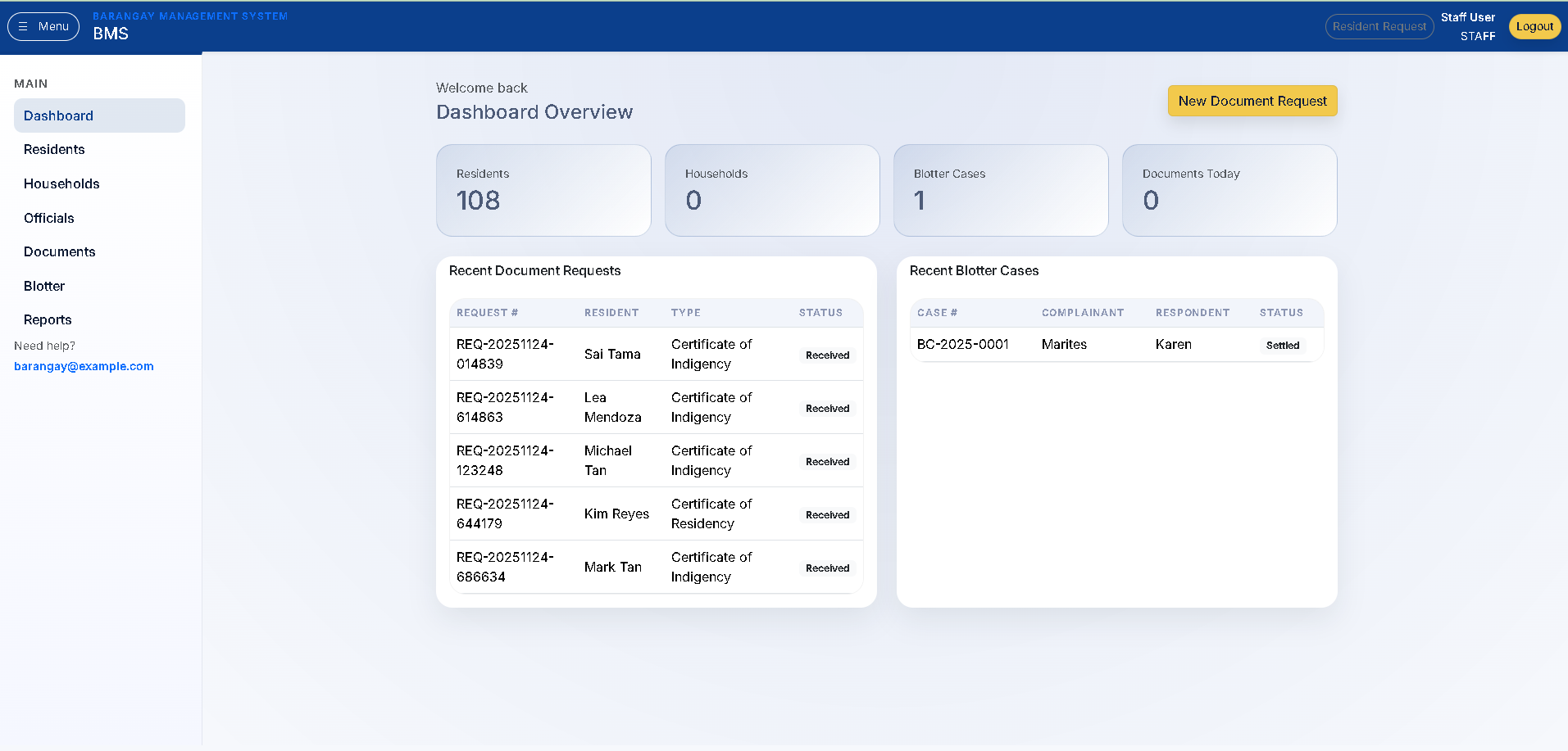 Barangay Management System gallery image 1