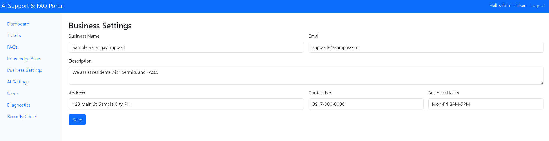 AI Support & FAQ Portal gallery image 2